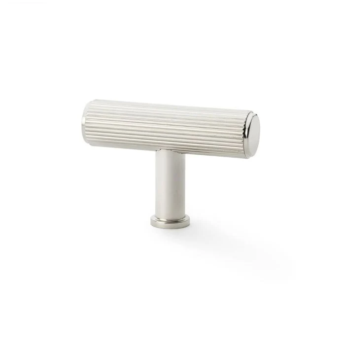 Alexander and Wilks Crispin Reeded T-bar Cupboard Knob - Image 3