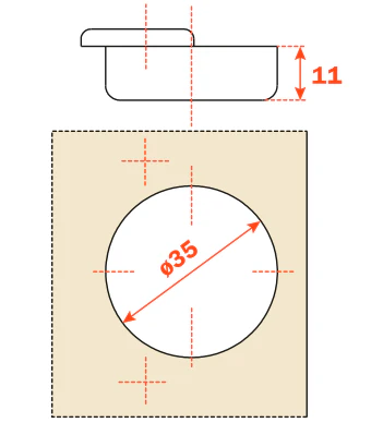 Salice -45° Negative Angle Hinge 120° Opening - C2ABH99 - Image 3