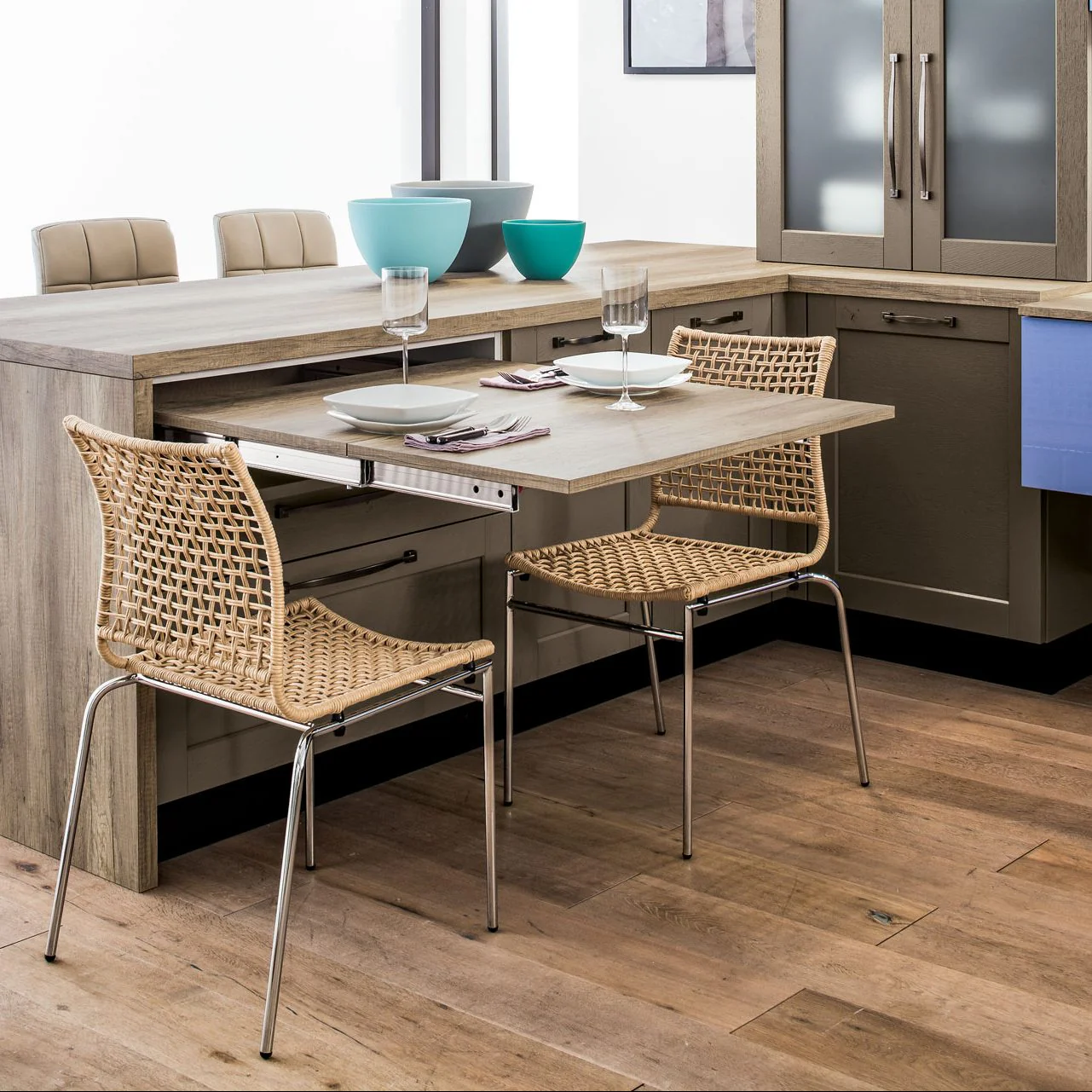 Salice Atim - LUNCH Pull-out table from drawer - Frame Only - Image 3