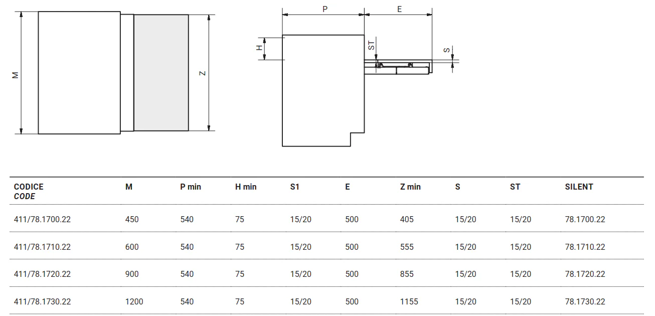 Salice Atim - OPLA Pull-out worktop flush with shelf - Frame Only - Image 3