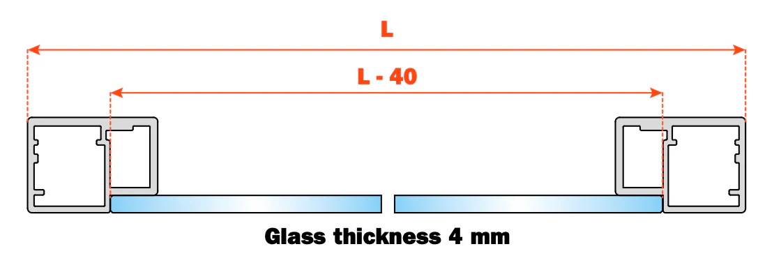 Salice Conecta Aluminium Profile 22mm - 3000mm - Bulk Pack of 12 Lengths - Image 3