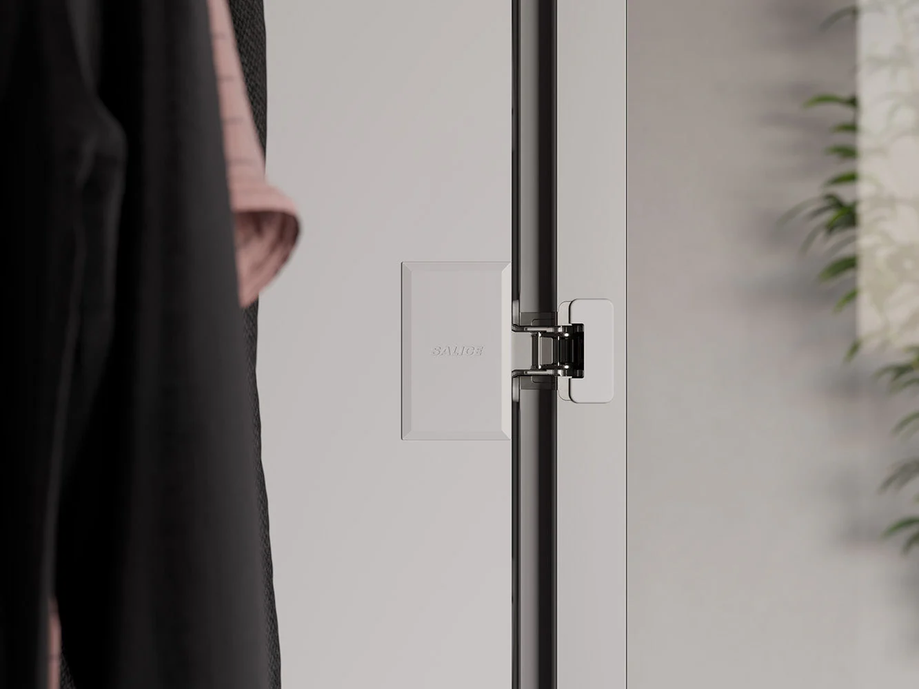 Salice Conecta Hinge for Aluminium Doors 14-16.5mm Overlay - CQZ3KE - From 25mm Thick - Image 7