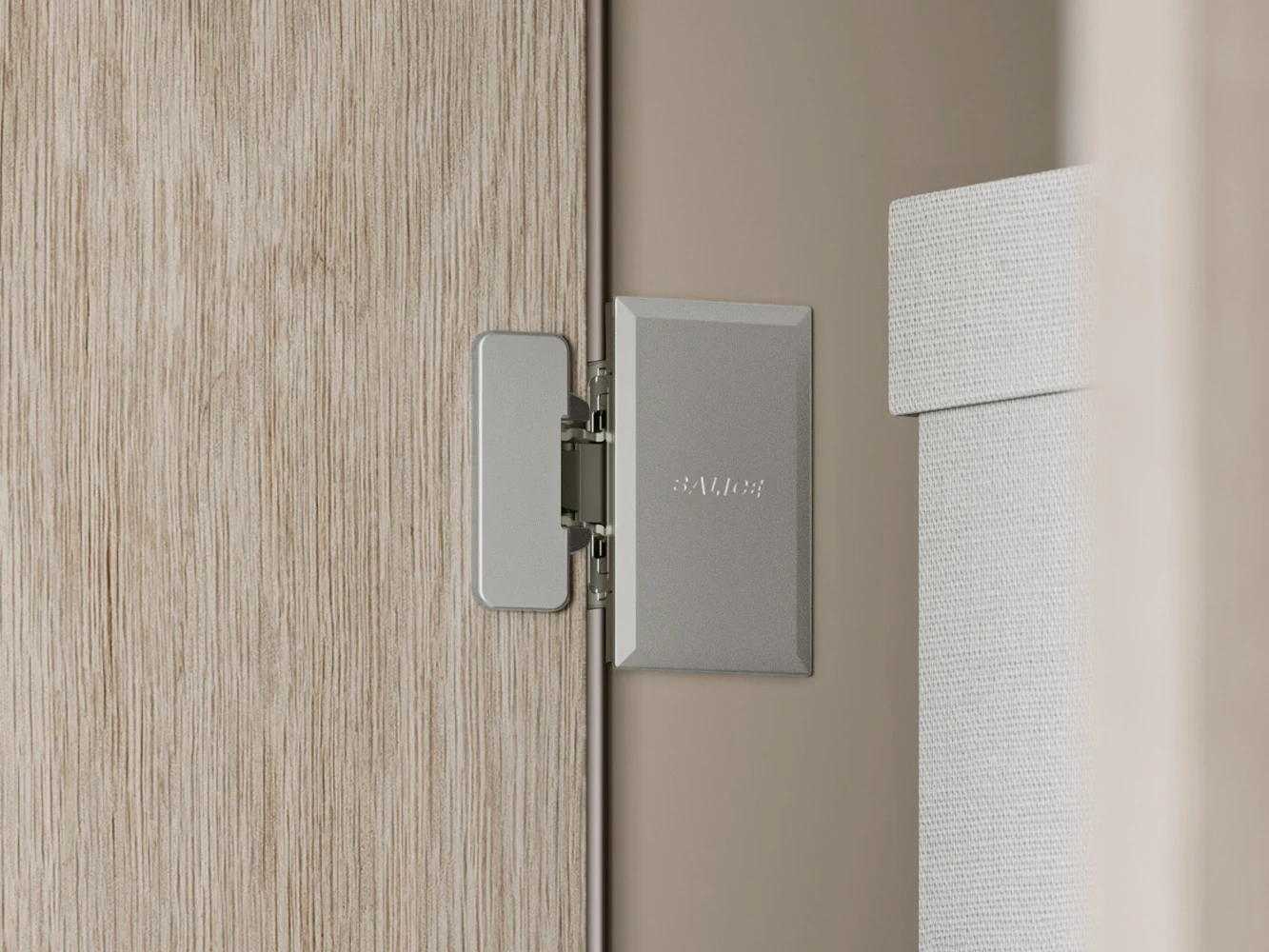 Salice Conecta Hinge for Wooden Doors 10-12.5mm Overlay - CQA3JE - From 25mm Thick - Image 5
