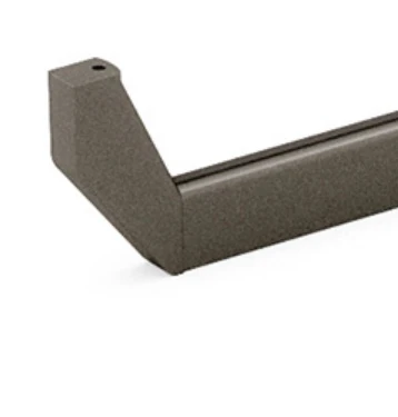 Salice Excessories Hanger Rail Angled End Supports with Back Cover - Bottom Fixing - Image 3