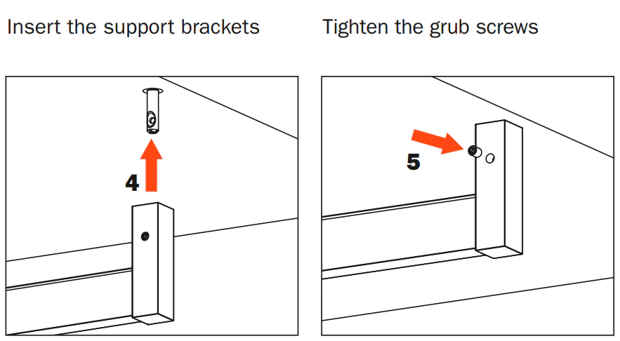 Salice Excessories Hanger Rail Centre Support to suit Straight End Supports - Image 6