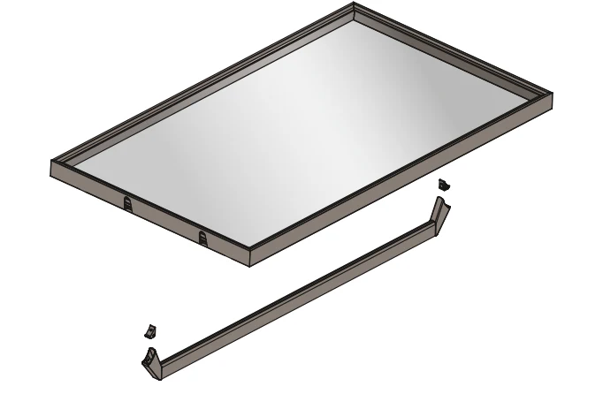 Salice Excessories Hanger Rail End Supports to suit Modular Shelves - Image 3