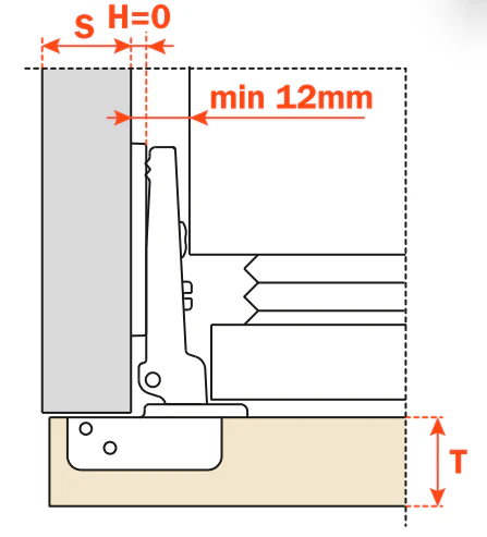 Salice Fridge Door Hinge 94° - C2ABF99 - Image 3