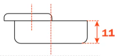 Salice 110° Half Overlay  Sprung Cabinet Hinge - Image 4