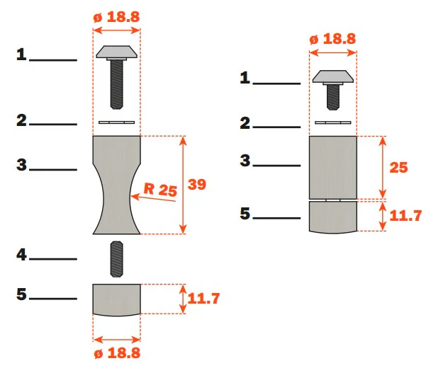 Salice Pin Knife Pins - Image 3