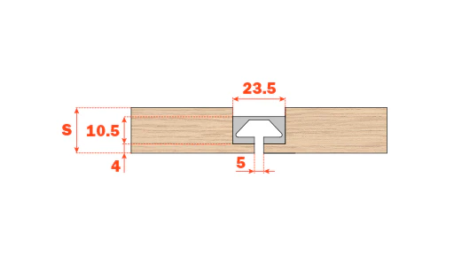 Salice Pin Aluminium Profile - 3000mm - Bulk Pack of 16 Lengths - Image 3