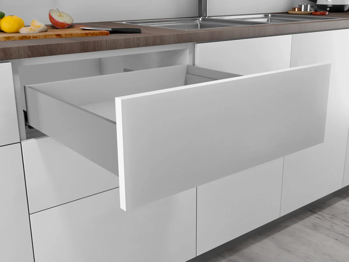 Salice Progressa G5E6P Concealed Drawer Runner - Push to Open (Handleless) - 13-16mm Sides - 45Kg Capacity - Image 5