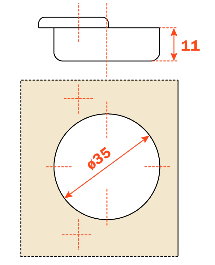 Salice Series 200 Sprung Full Overlay 94° Hinge 48mm Centres - C2ABA99 - Image 5