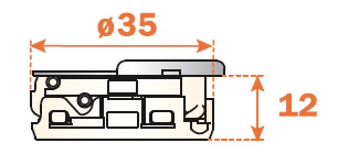 Salice Silentia+ Series 100 Integrated Soft Close Full Overlay 0mm Crank 105° Hinge - Image 4