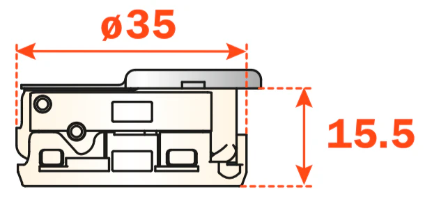 Salice Silentia+ Series 200 Integrated Soft Close Full Overlay 0mm Crank 94° Hinge - Image 4