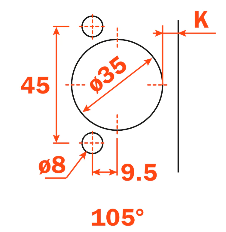 Salice Silentia+ Series 700 Soft Close Inset 110° Hinge 45mm Centres Dowel Fix - C7R6PE9 - Image 3
