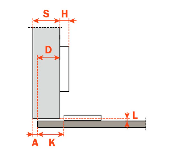Salice Universal Hinge 110° for Special Materials - CBY2AC9 - Image 4